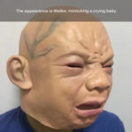 Latex Cry Baby Mask Halloween Mask – Bild 3