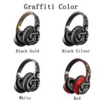 Graffiti Wireless Headsets Bluetooth Stereo Headphones With Microphone – Bild 2