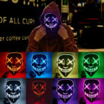 Halloween Masks Cosplay Mask Blue Color – Bild 4