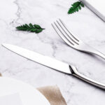 4pcs Stainless Steel Steak Knife Fork Silver – Bild 4