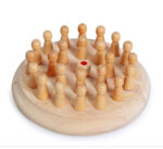 Holz-Memory-Match-Spiel für Kinder – Schachartige Spielsteine, lustiges Brettspiel – Bild 2