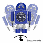 Robot Smart Digital Alarm Clock Temperature Display For Gifts – Bild 4