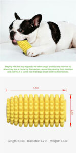 Pet Toothbrush Corn Stick Pet Dog Chew Bite Toys – Bild 2