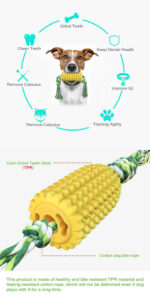 Pet Toothbrush Corn Stick Pet Dog Chew Bite Toys – Bild 5