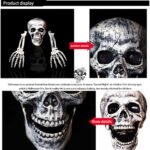 Halloween Party Decoration Lifelike Skull And Hand – Bild 5