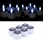 Solar Powered LED Candle Lights for Wedding Party Christmas Decoration – Bild 2