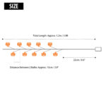 Pumpkin Face String Light Warm White for Halloween – Bild 4