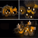 Solar Powered LED Candle Lights for Wedding Party Christmas Decoration – Bild 4