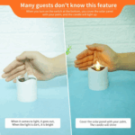Solar Powered LED Candle Lights for Wedding Party Christmas Decoration – Bild 5