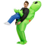 Inflatable Costume Green Alien Adult Party Dress – Bild 2