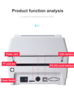 Xprinter 420B Thermal Label Printer Barcode Printer Support 25mm-108mm – Bild 4