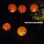 20cm Halloween Paper Pumpkin Hanging Lantern – Bild 6