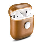 Leder-Etui für AirPods – Gyro Box, Khaki