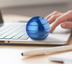 Decompression Gyroscope Desktop Toy 45mm Blue