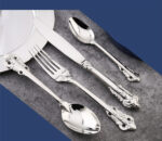 Tableware 304 Stainless Steel Retro Relief Silver – Bild 5