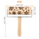 Christmas Wooden Rolling Pins Snowflake – Bild 3