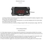 3-in-1 Voltmeter Clock Thermometer Display Car and Motorcycle – Bild 5