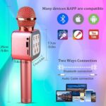 Karaoke Wireless Microphone Speaker Dance Light – Bild 5