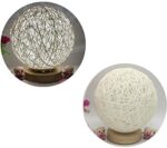 Wood Decorative Bedside Moon Lamp USB Charger Wood Table Lamp – Bild 4