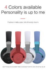 Colorful LED Lights Bluetooth Headphone Bass Wireless Earphones – Bild 2