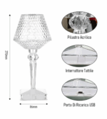 Romantic Diamond Crystal Lamp for Home Restaurant Bar – Bild 3