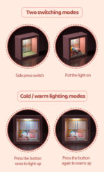 Doraemon Photo Frame Night Light Action Figures Cartoon Bedside Lamp – Bild 4