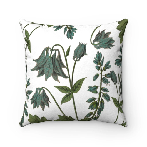 data-1766.jpg Bluebell Blossoms Double Sided Print Faux Suede Home Decor Cushion – Bild 1
