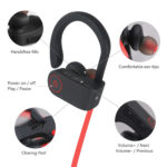Kabelloses Sport-Bluetooth-Headset – In-Ear Ohrhörer, kompatibel mit iPhone-Modellen (ab 12) – Bild 3