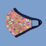 Washable reusable floral flower print face mask – Bild 4