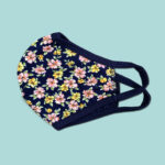 Washable reusable floral flower print face mask – Bild 5