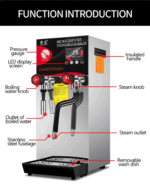 LCD Display Steam Boiler Water Machine for Bubble Tea Shop – Bild 3