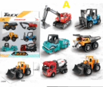 6pcs Alloy Vehicle Car Toys For Boys Kids Birthday Gifts