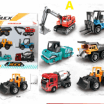 6pcs Alloy Vehicle Car Toys For Boys Kids Birthday Gifts