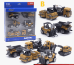 6pcs Alloy Vehicle Car Toys For Boys Kids Birthday Gifts – Bild 2