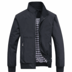 Men's Casual Slim Fit Lightweight Zip Up Softshell Bomber Jacket
