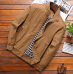 Men's Casual Slim Fit Lightweight Zip Up Softshell Bomber Jacket – Bild 3