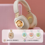 Flash Light Cute Cat Wireless Bluetooth Headphones with Mic – Bild 2