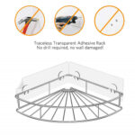 Bathroom Adhesive Shower Shelf Organizer Storage – Bild 5