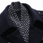 Herren Wollmantel mit abnehmbarem Winterschal – Warmer Wintermantel – Bild 5