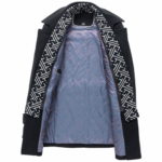 Herren Wollmantel mit abnehmbarem Winterschal – Warmer Wintermantel – Bild 6
