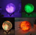 3D Printing Moon Lamp Galaxy Moon Light with Remote Control – Bild 3