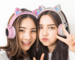 Foldable Super bass cat ear bluetooth wireless headphones – Bild 6