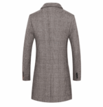 Fashion Plaid Single Breasted Jackets Men's Wool Coats – Bild 4