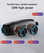 Wireless Portable Bluetooth Stereo Speaker with LED Light – Bild 3