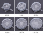 6 Pcs Food Silicone Cover Universal For Cookware – Bild 3