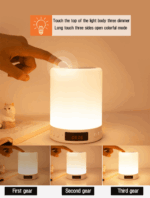 LED Touch Lamp Night Light Wireless Bluetooth Speaker – Bild 3