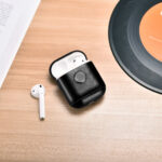 Leather Earphone Case Gyro Box For AirPods Black – Bild 4