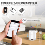 LED Touch Lamp Night Light Wireless Bluetooth Speaker – Bild 4
