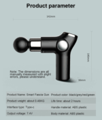 Portable Fascia Gun Muscle Meridian Relaxation Tissue Massager – Bild 6