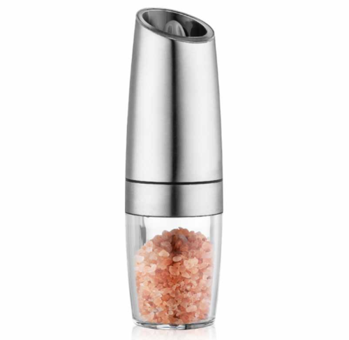 data-307.png Electric Automatic Stainless Steel Mill Pepper and Salt Grinder – Bild 1